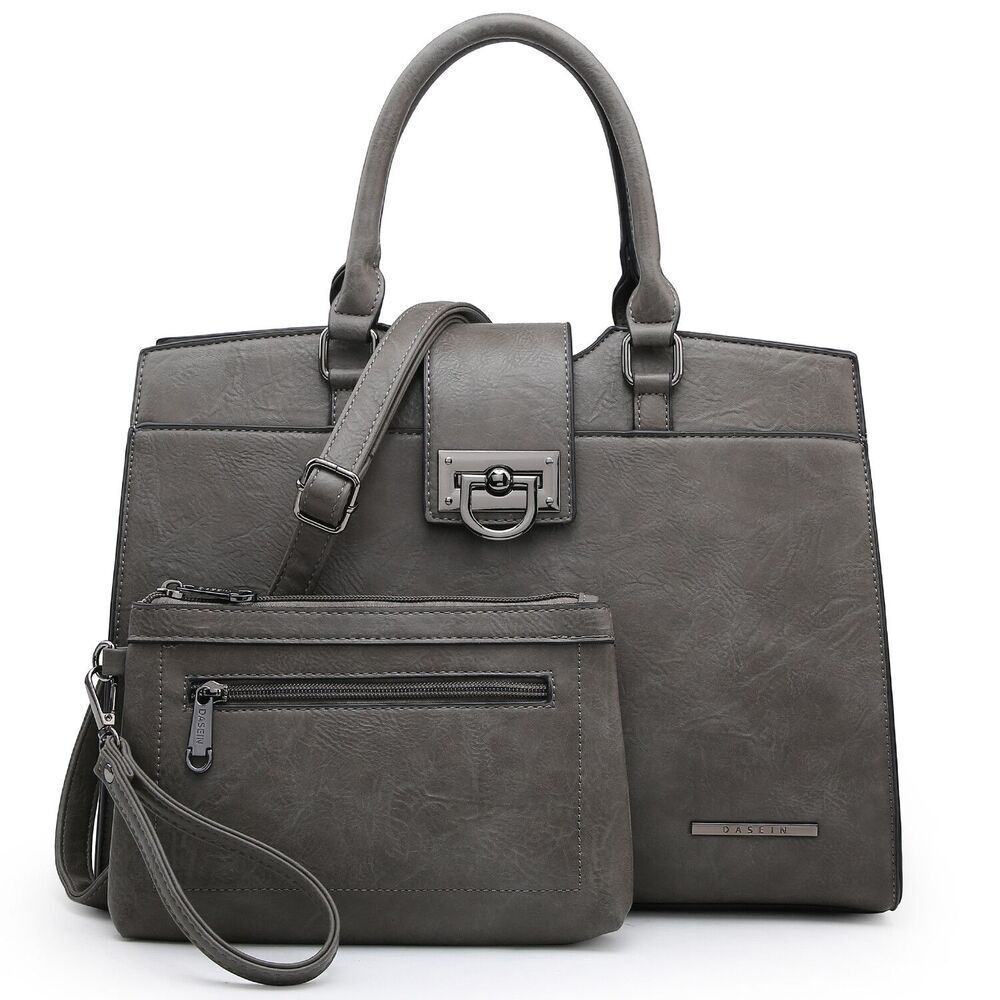 Dasein  Handbag Top Handle Shoulder Bag Tote Satchel Purse Work Bag with Wallet
